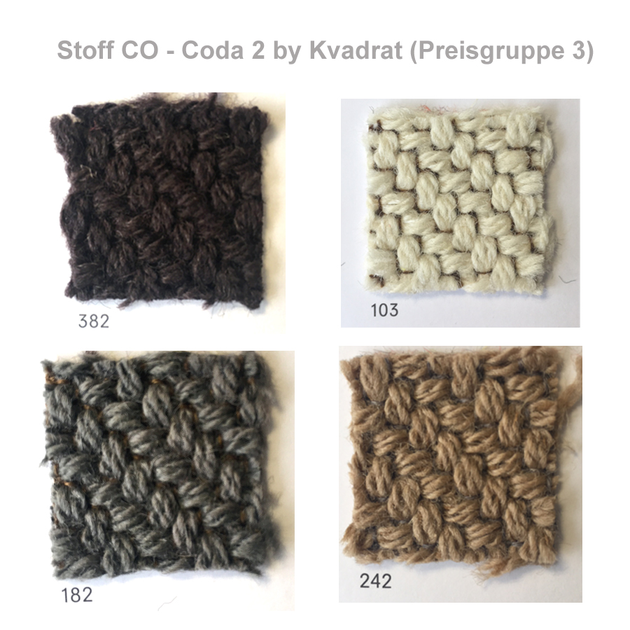 Stoff Coda Kvadrat für Stuhl Milos