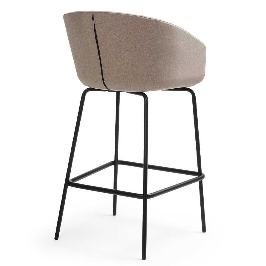 Bejot Oxco small OX S H Barhocker gepolstert - Stoff Bond BD 008