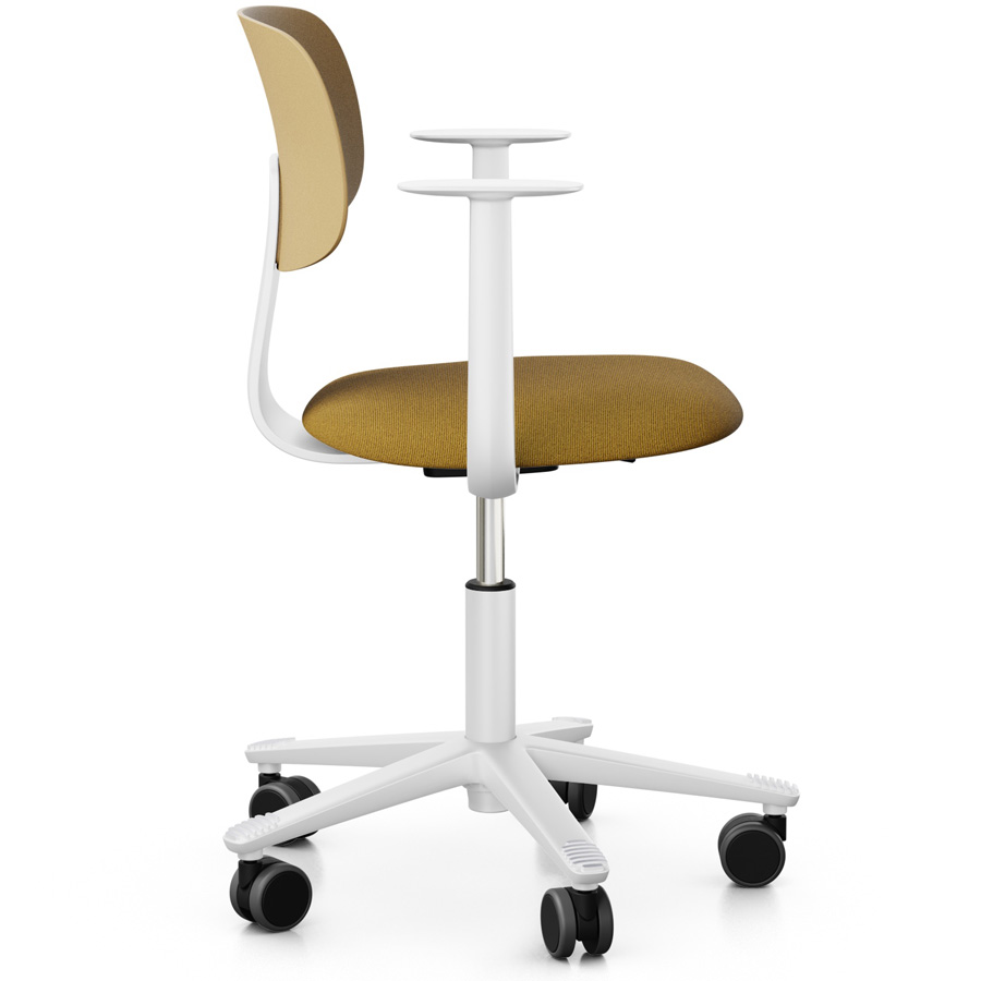 HAG Tion 2140 Bürostuhl mit Armlehnen Harvest - Sitz Stoff Capture CPT6401 - Rückenschale Kunststoff - Seitenansicht