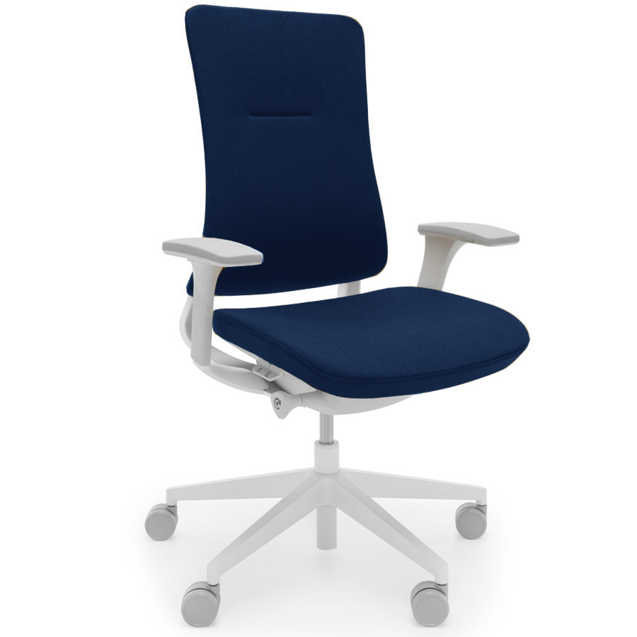 Profim Violle 130 SFL mit Polsterrücken hellgrau und Bezug NEXT dunkelgblau