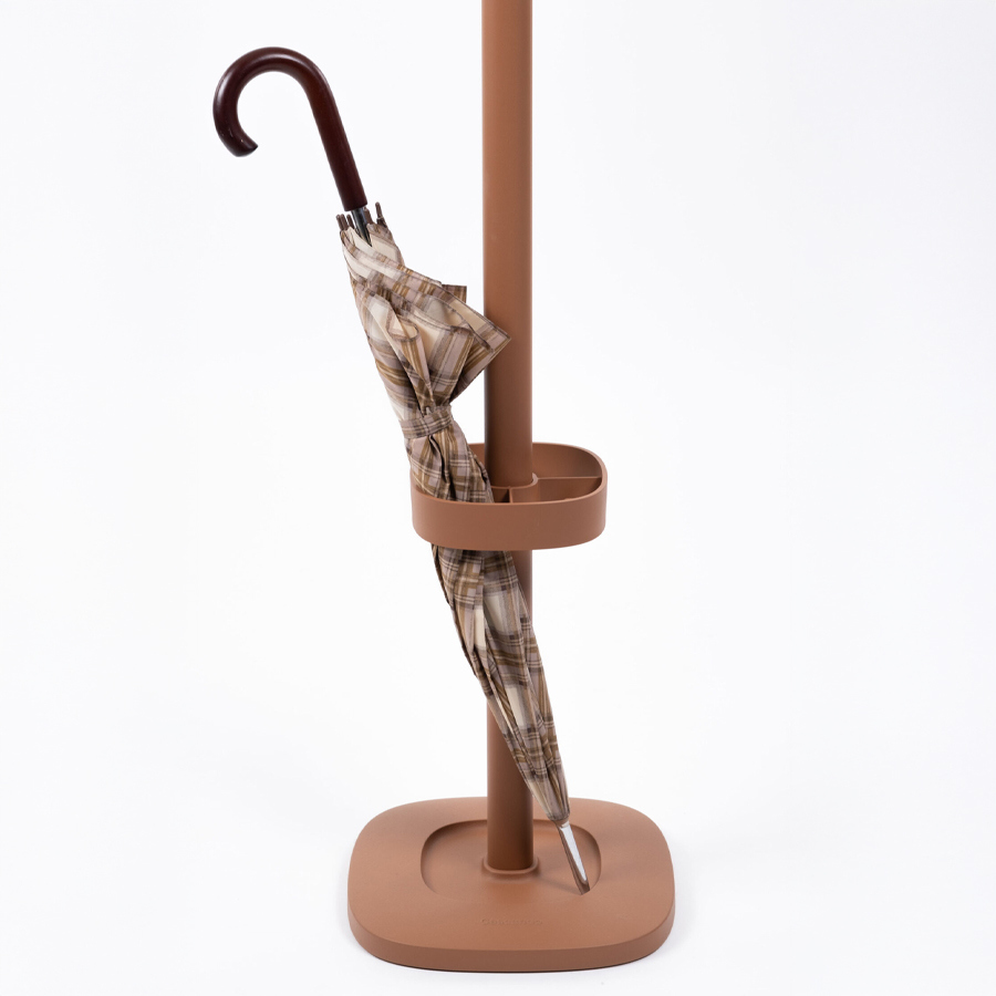 Cascando Plus Garderobenständer | Schirmständer (ohne Schirm) | Farbe Braun