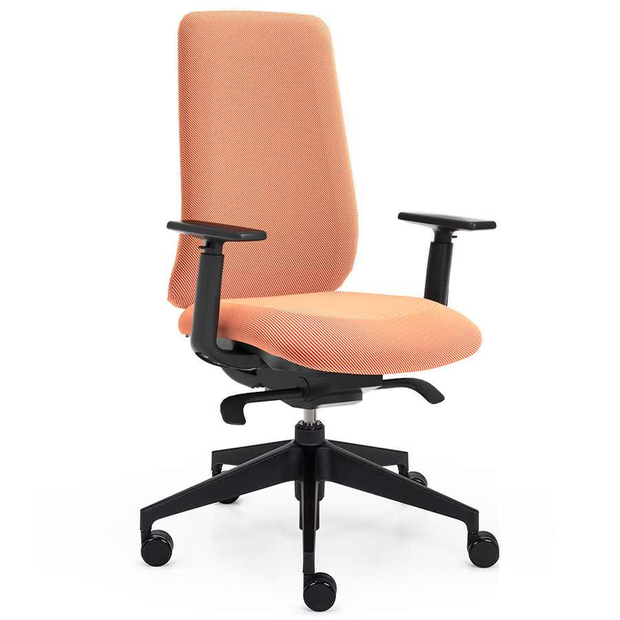 Haworth Aloha Active Bürodrehstuhl mit Polsterrücken, Stoff Relate 0441