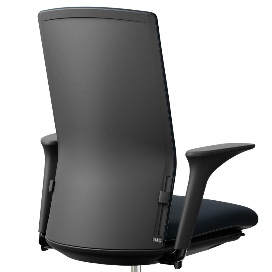 HAG Futu 1200S mit Armlehnen - Dusk - Fußkreuz Alu schwarz - Detail Rücken