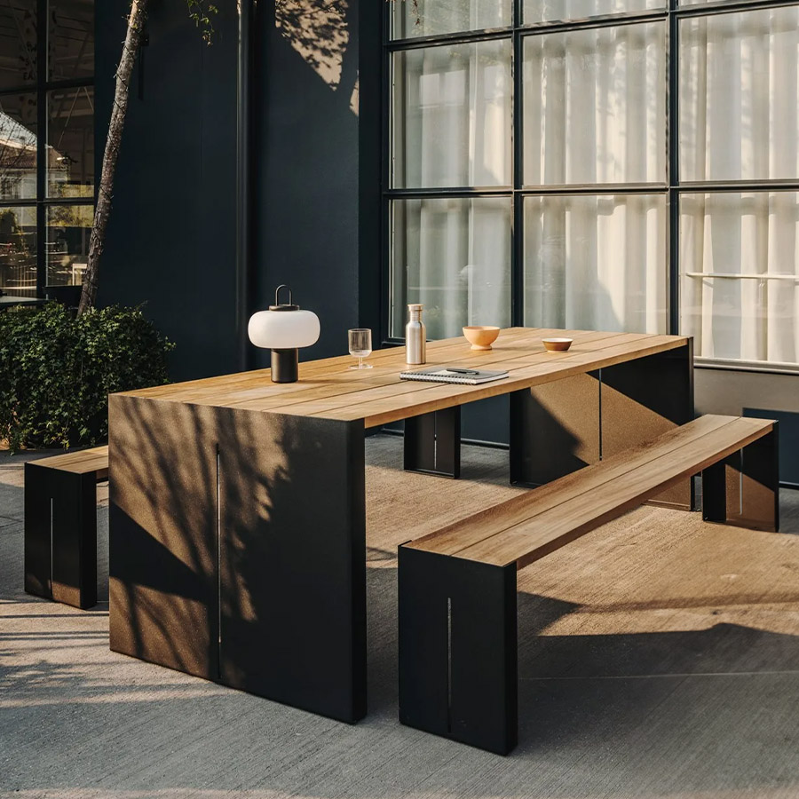 lapalma Panco 193 Outdoor Sitzbank Gestell anthrazit