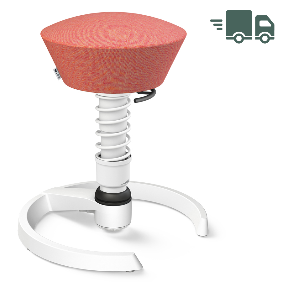 Aeris Swopper Capture Wolle rosa-rot meliert - Gleiter - Gestell weiß - Standardfeder