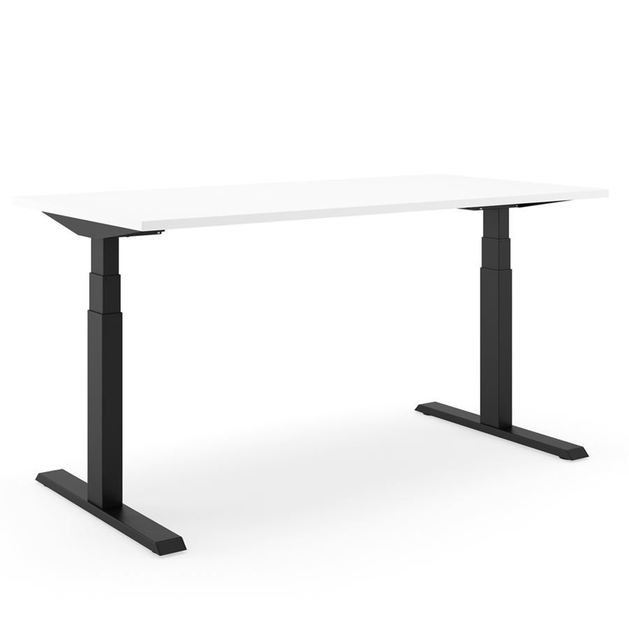 Actiforce Schreibtisch Steelforce SLS 670 PRO - Gestell schwarz - Platte weiß