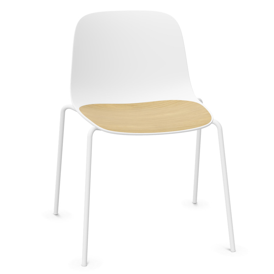 Lapalma Seela S311 weiß mit Holzauflage