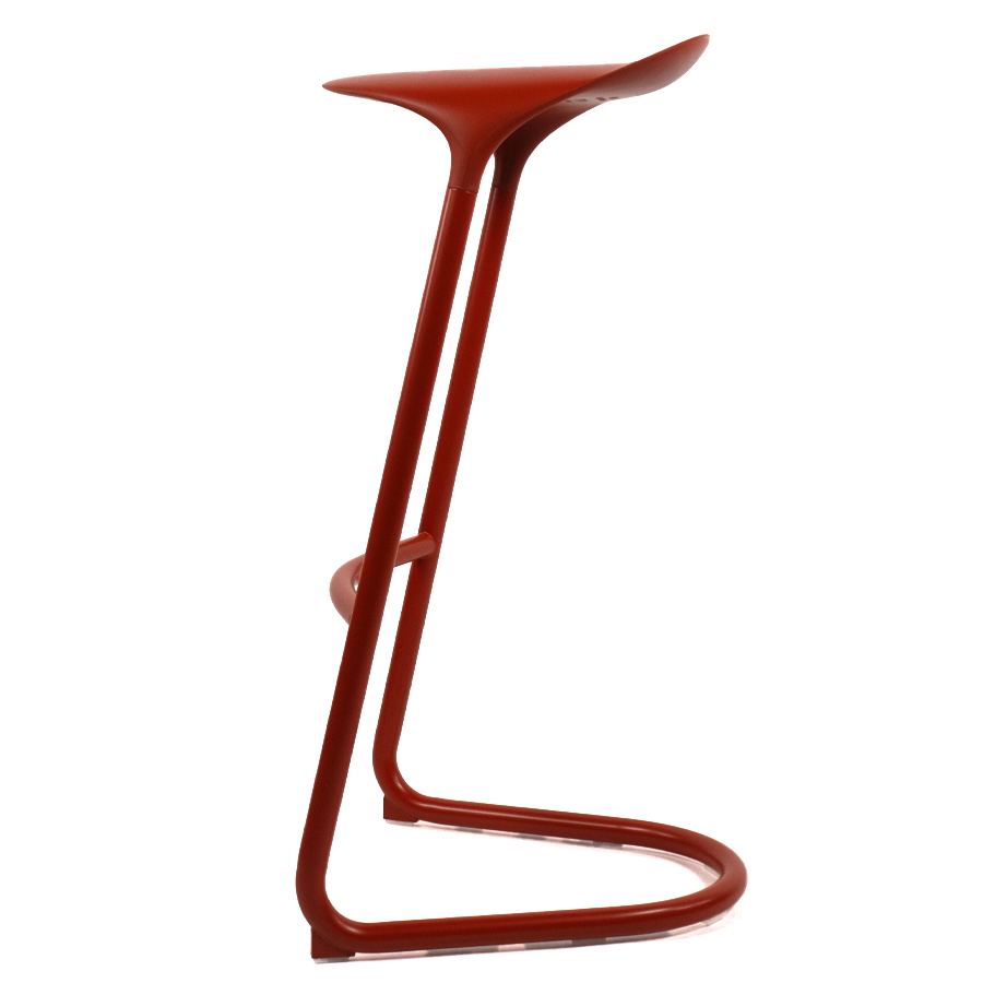 lapalma CROSS Barhocker S452 fixe Höhe 80 cm - mattone - Seite