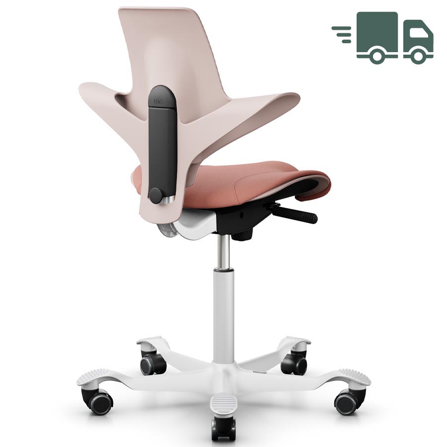 HAG CAPISCO PULS 8020 rosa | Bezug Select rosa | Gestell weiß