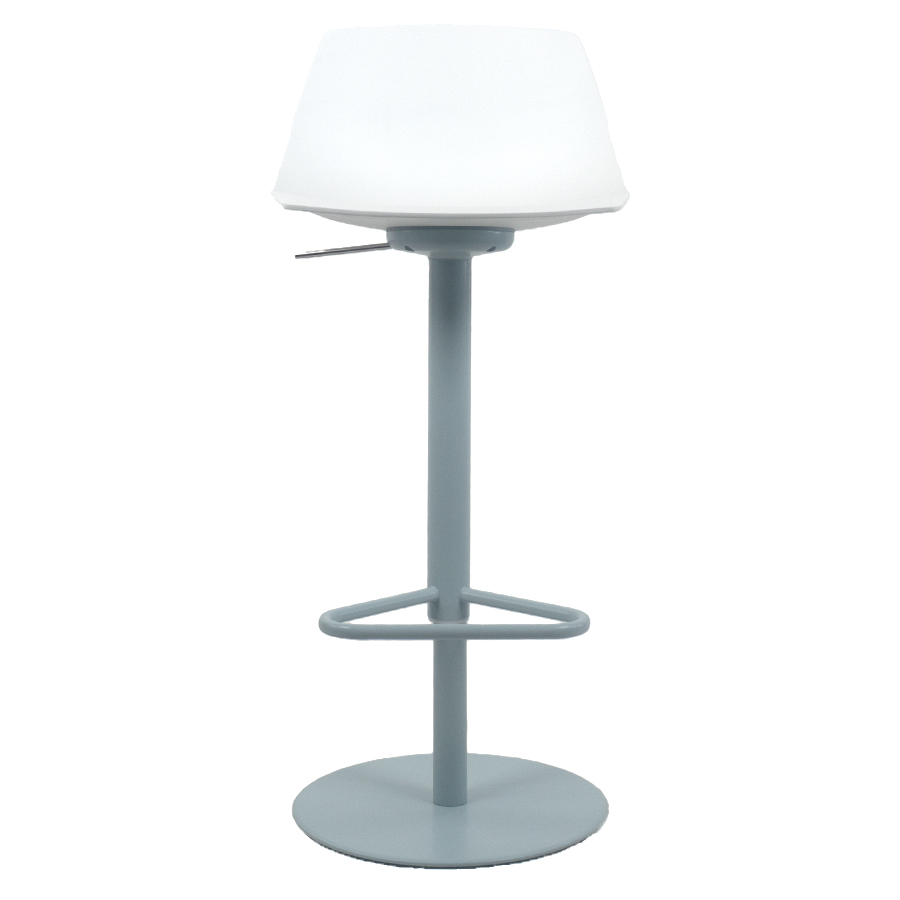 lapalma MIUNN S104 Barhocker | Baydur weiss | Gestell Celeste | Platte rund