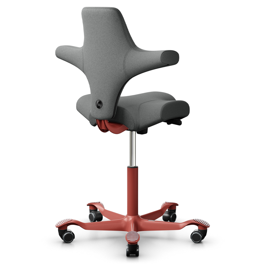 HAG CAPISCO 8106 Stehhilfe | Stoff Cura dunkelgrau | Gestell Blush Rose