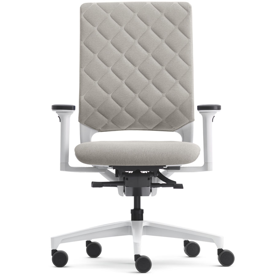 Klöber Mera Diamond weiß-grau Polster Cura sand - Front