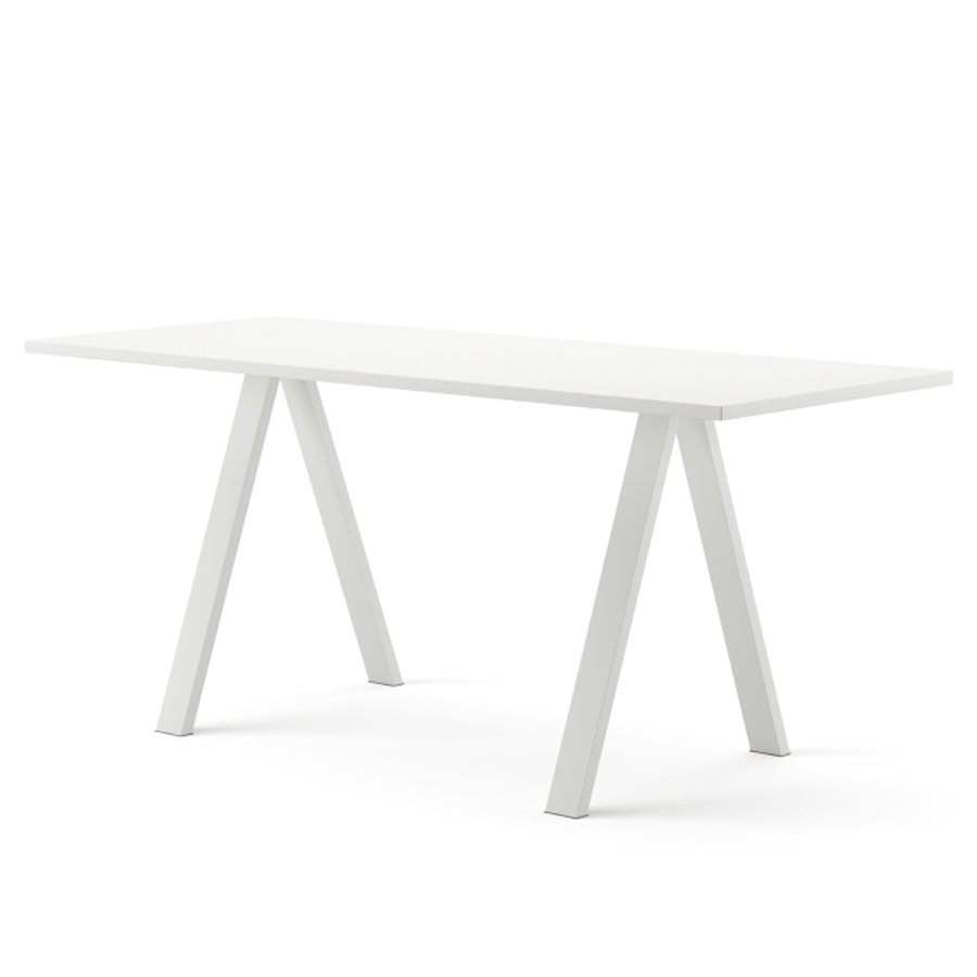 Arper Cross Stehtisch Höhe 105 cm weiß