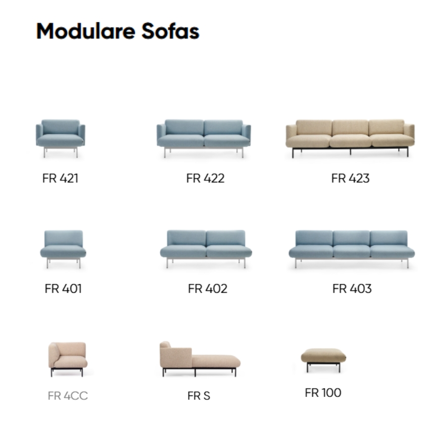 Bejot Fora modulare Sofas- übersicht