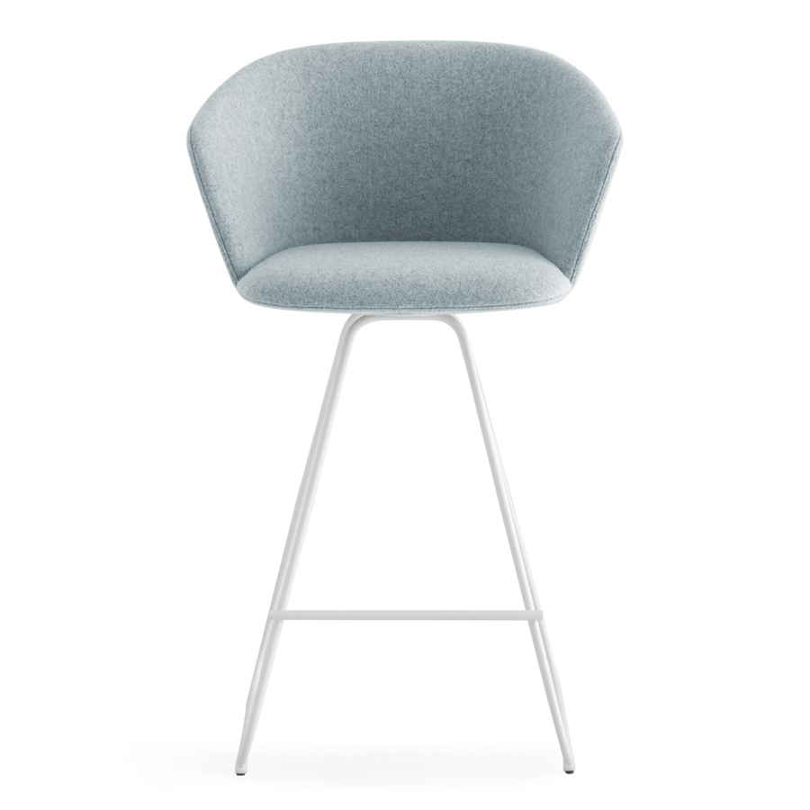 lapalma GLOVE S472 Barhocker gepolstert mit Kufengestell - Sitzhöhe 65 cm - Frontansicht