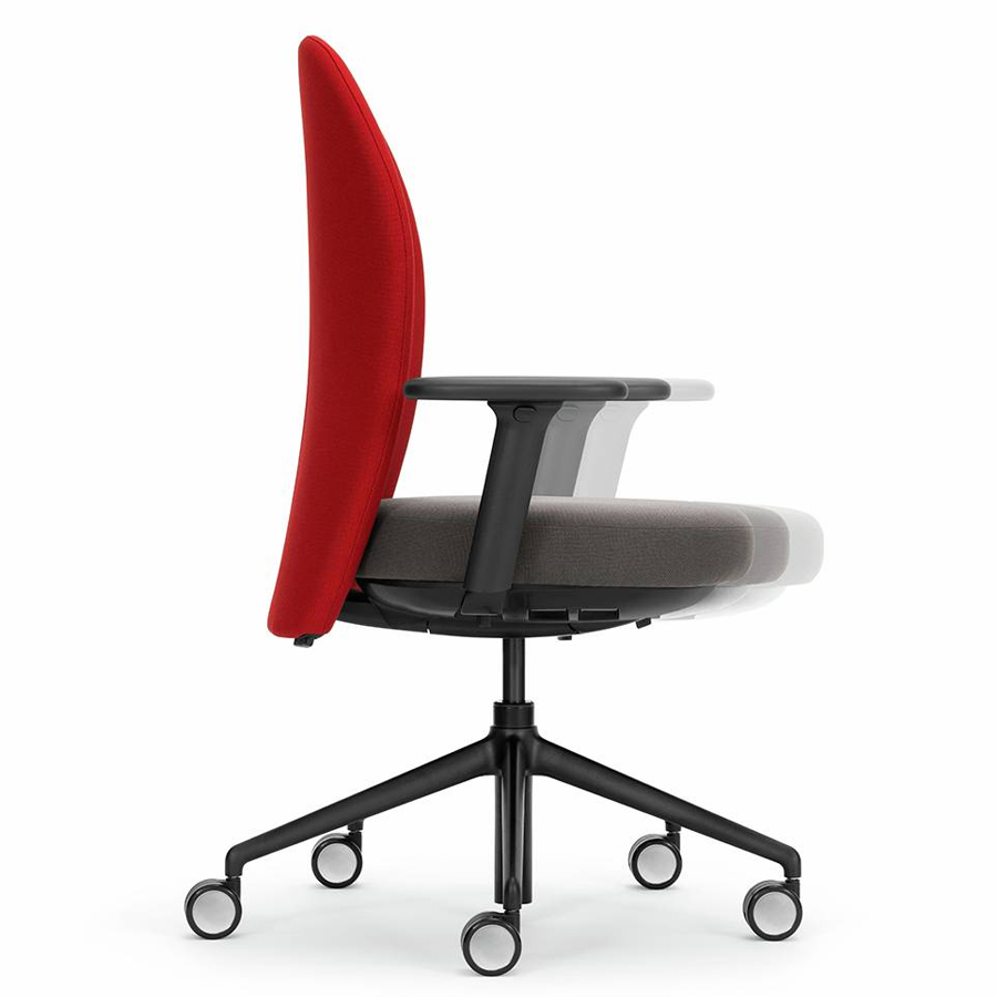 Girsberger Marva Bürostuhl Homeoffice mit Designrollen - Schiebesitz