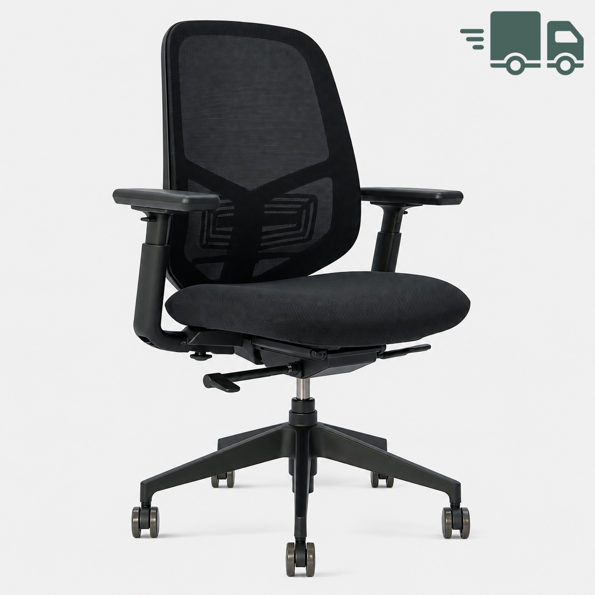 Haworth Aloha pro schwarz Startbild mit LKW