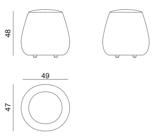 Arper-Pix-47-Abmessungen