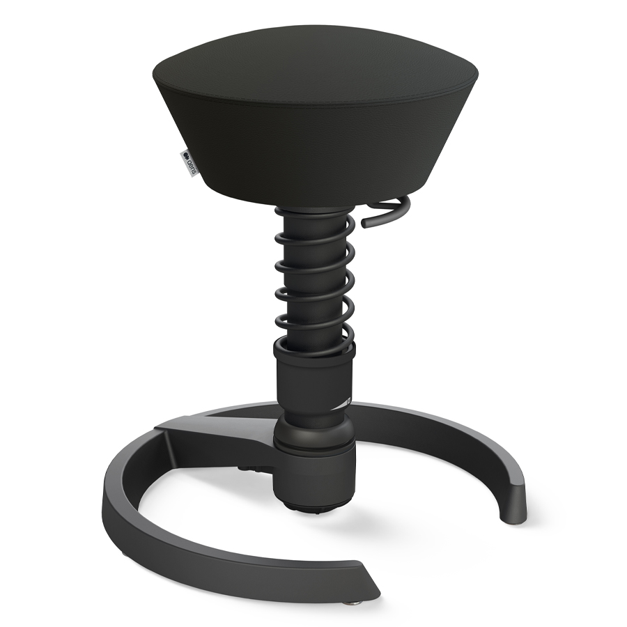 Aeris Swopper Kunstleder Uruguay schwarz mit Gleitern - Standardfeder