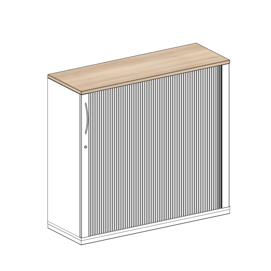 König + Neurath Acta Seitenrollschrank 3 OH 120x42x110 cm