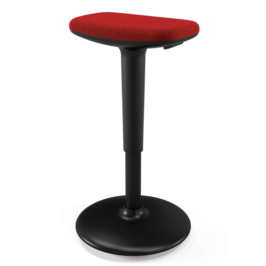 König+Neurath QUICK. III - schwarzes Gestell - roter Sitz - Farbbeispiel