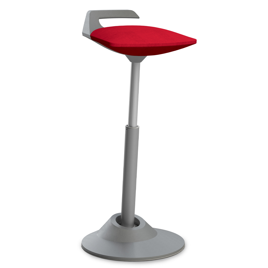 Aeris Muvman Mikrofaser rot High-Feder - Gestell grau