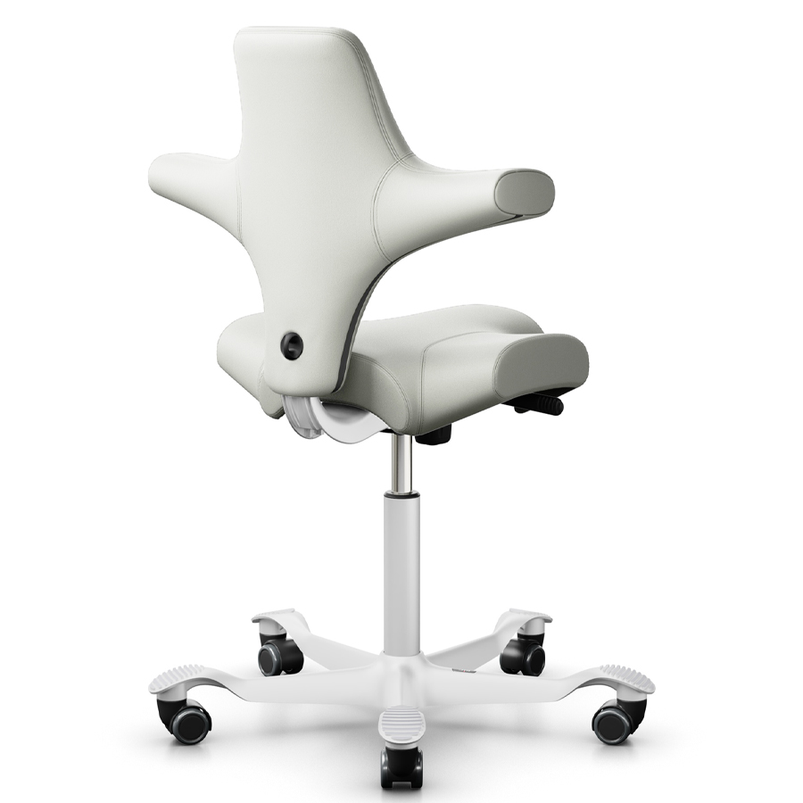 HAG Capisco  8106 Kunstleder weiß mit Gestell weiß