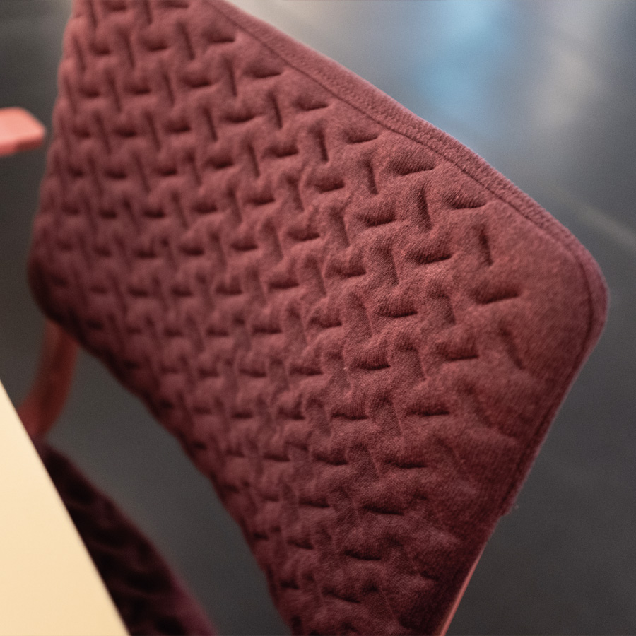 Nahaufnahme Bezug CeliKnit Chestnut