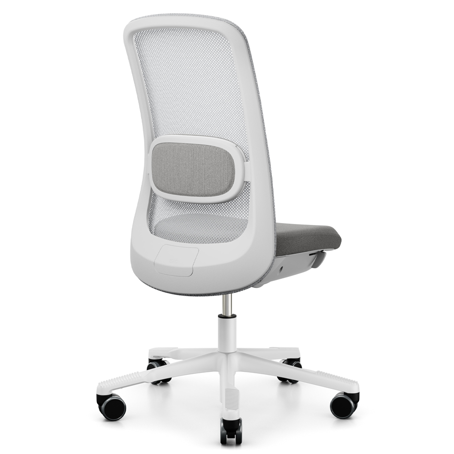HAG Sofi Mesh 7500 | Ausführung weiß-hellgrau | Sitzbezug Cura 60110