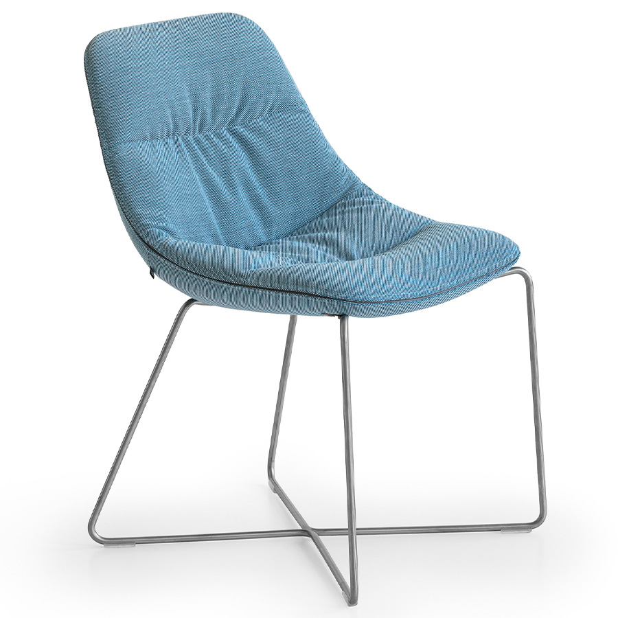 Noti Mishell Soft mit Kufengestell Farbe Steelcut Trio 3 713 Hellblau