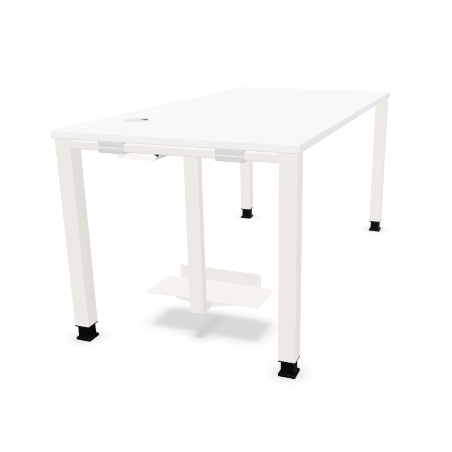 Palmberg Systo Tec Platte weiß mit Gestell weiß und CPU Halter