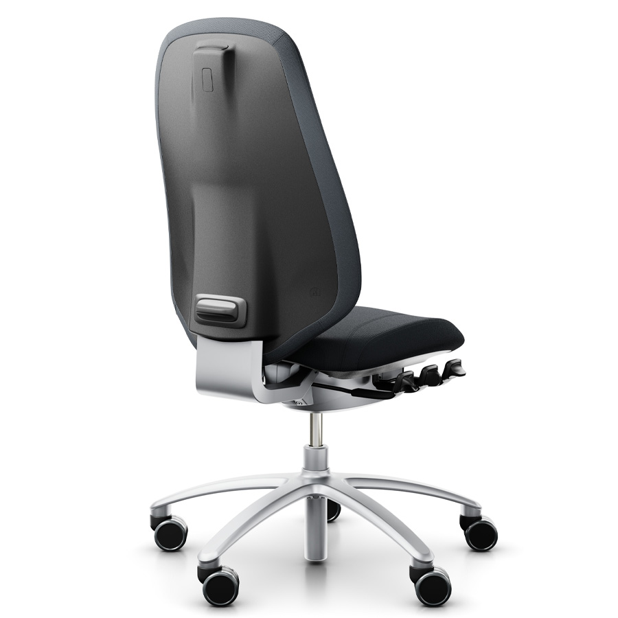 RH Mereo 300 silver hohe Rückenlehne - Stoff Select grau - Rückansicht