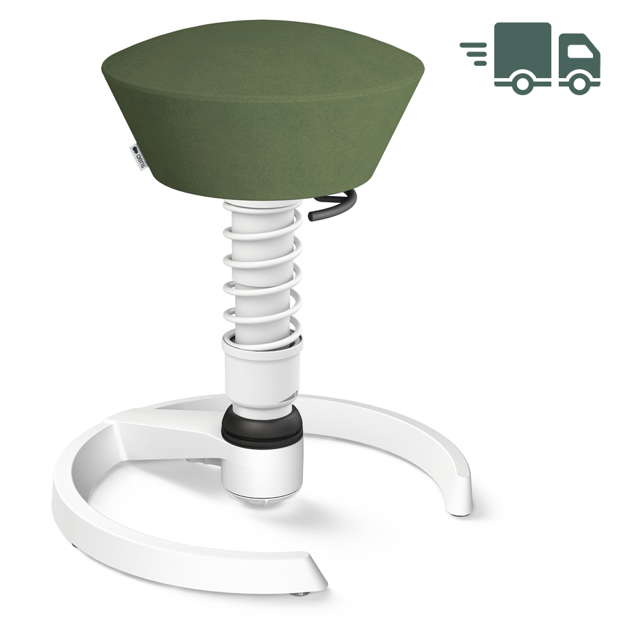 Aeris Swopper Mikrofaser grün mit Gleitern - Gestell weiß