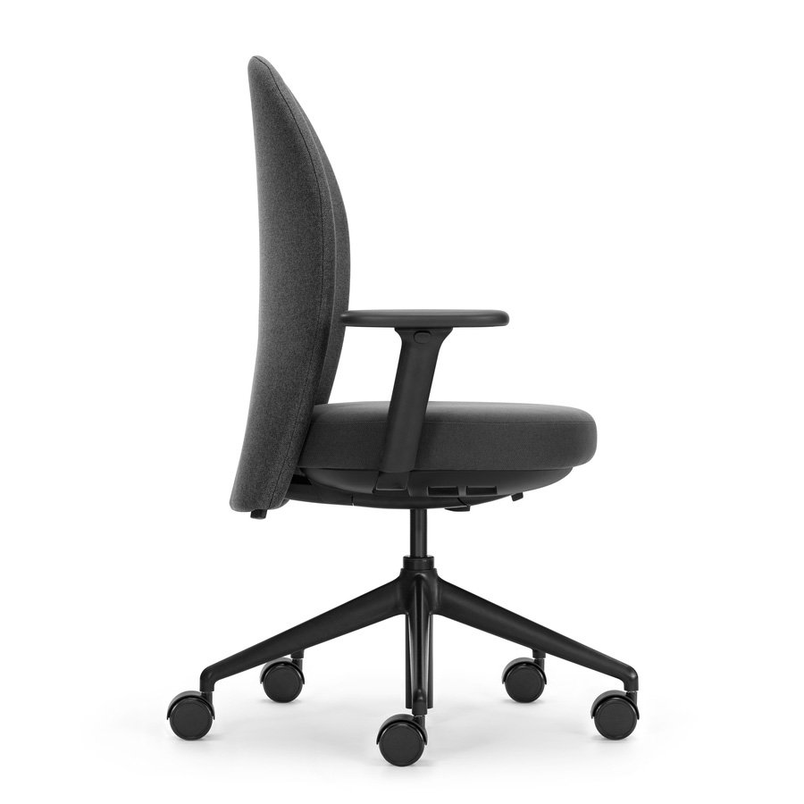 Girsberger Marva Bürostuhl Homeoffice mit Standardrollen - schwarz