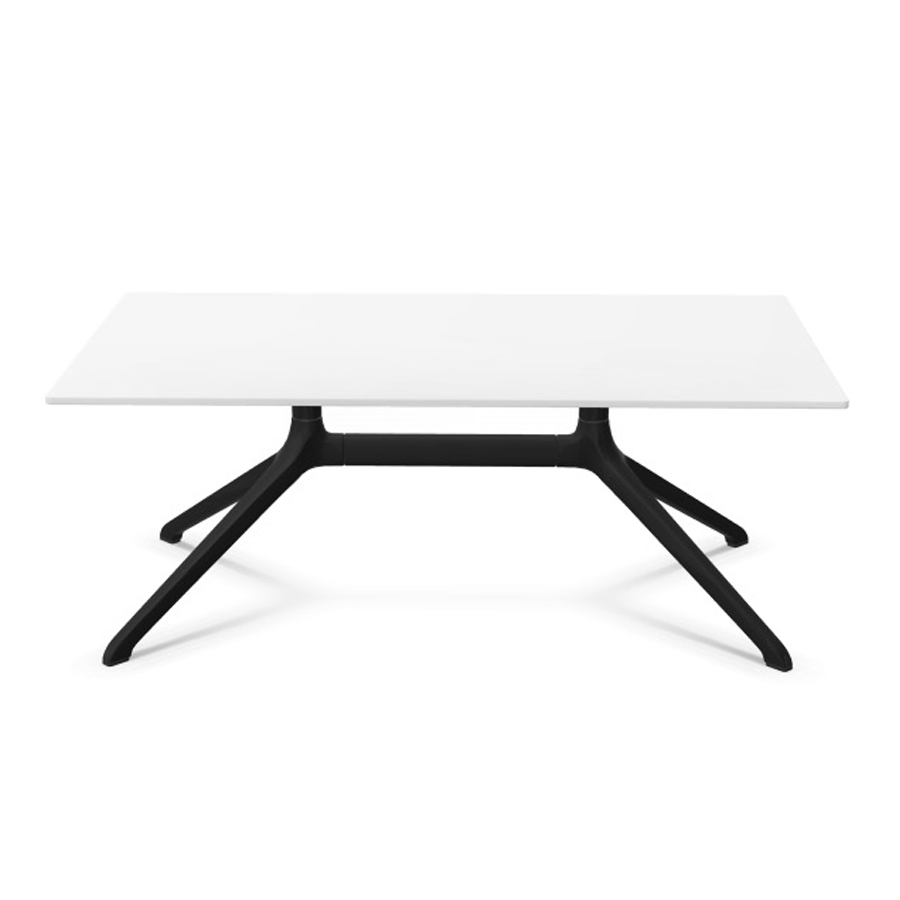 Kristalia Elephant Double Beistelltisch | Gestell schwarz | Platte weiß