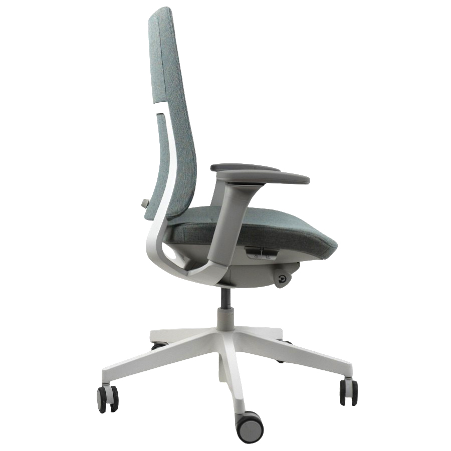 Profim Violle 130 SFL mit Polsterrücken - Gestell hellgrau/weiß - Bezug MLF25