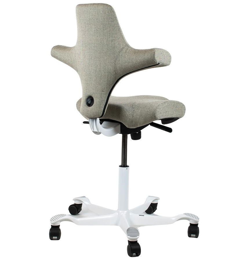 HAG CAPISCO 8106 Stoff Re-wool 0408 lindgrün - Gestell weiß