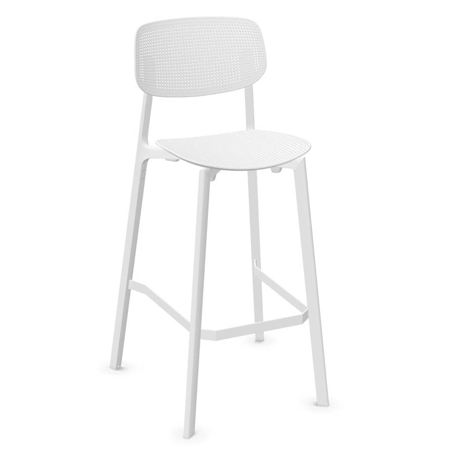 Kristalia COLANDER Barhocker weiß Seitenbild