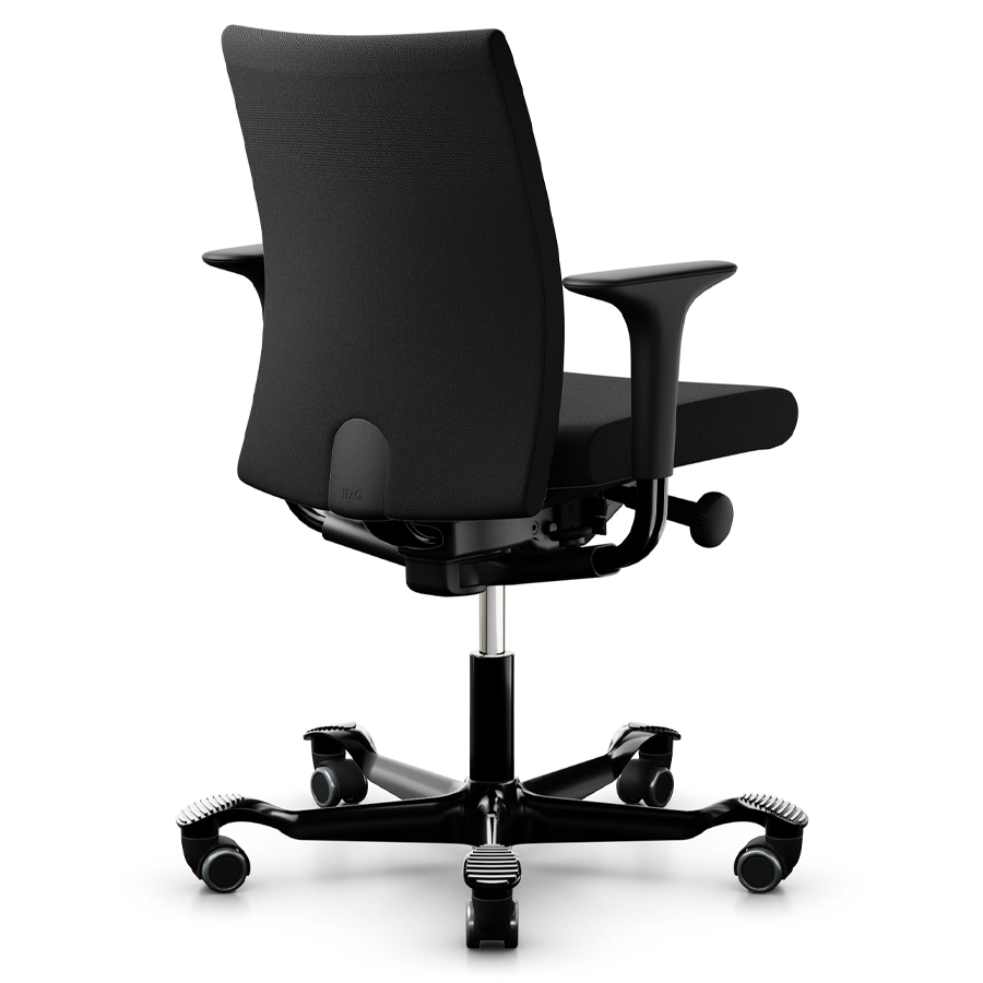 HAG Creed 6004 Bürostuhl schwarz | Mittelhohe Polsterrückenlehne | Bezugsstoff Select