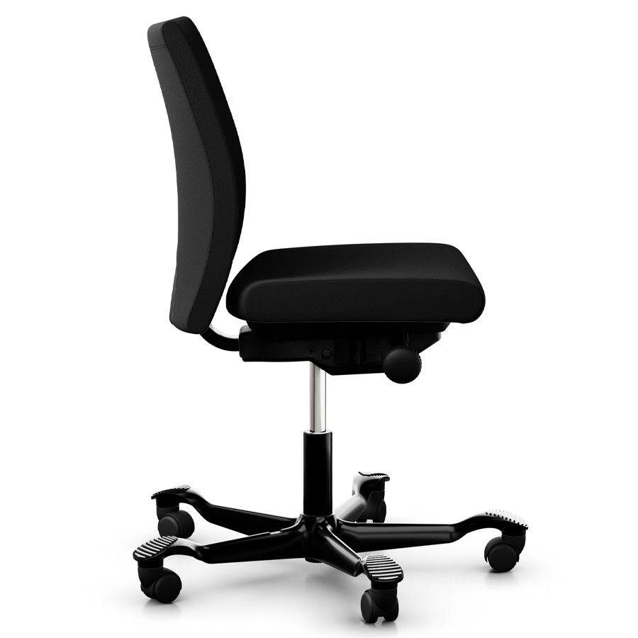 HAG Creed 6004 Bürostuhl schwarz | Mittelhohe Polsterrückenlehne | Bezugsstoff Xtreme