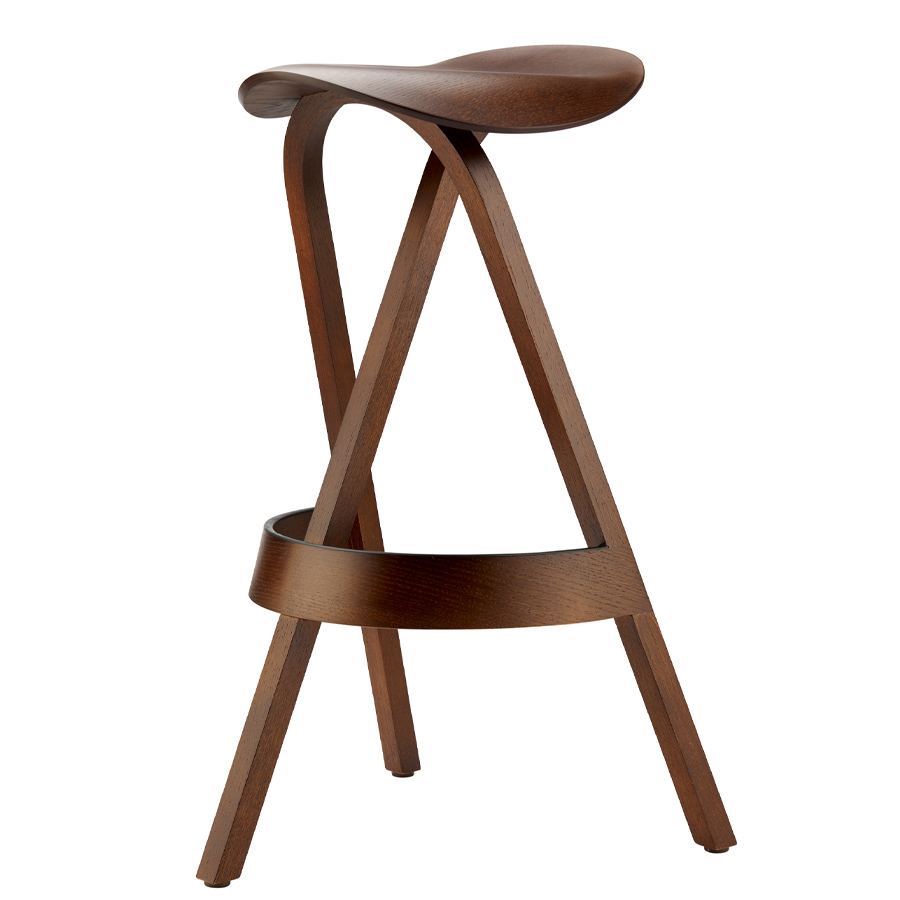 THONET 404 H Holzbarhocker - Nussbaum