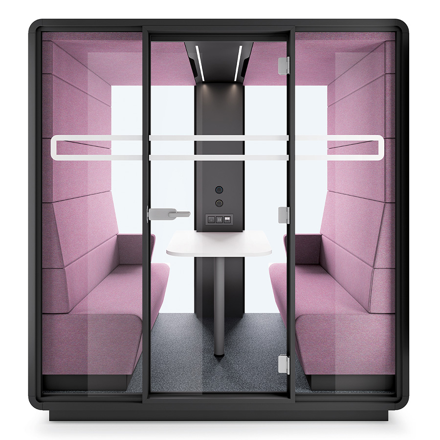 Hushoffice Hushmeet Akustikbox konfigurierbar in Wool Orchid