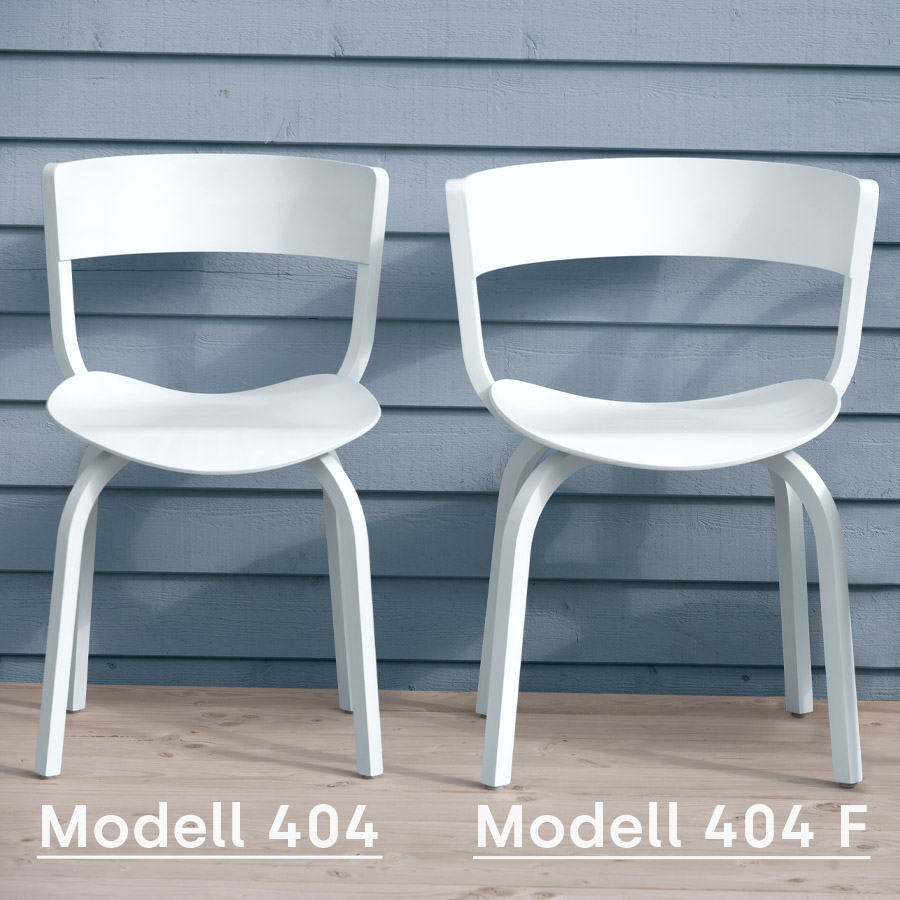 THONET 404 und 404 F - Eiche weiß lasiert