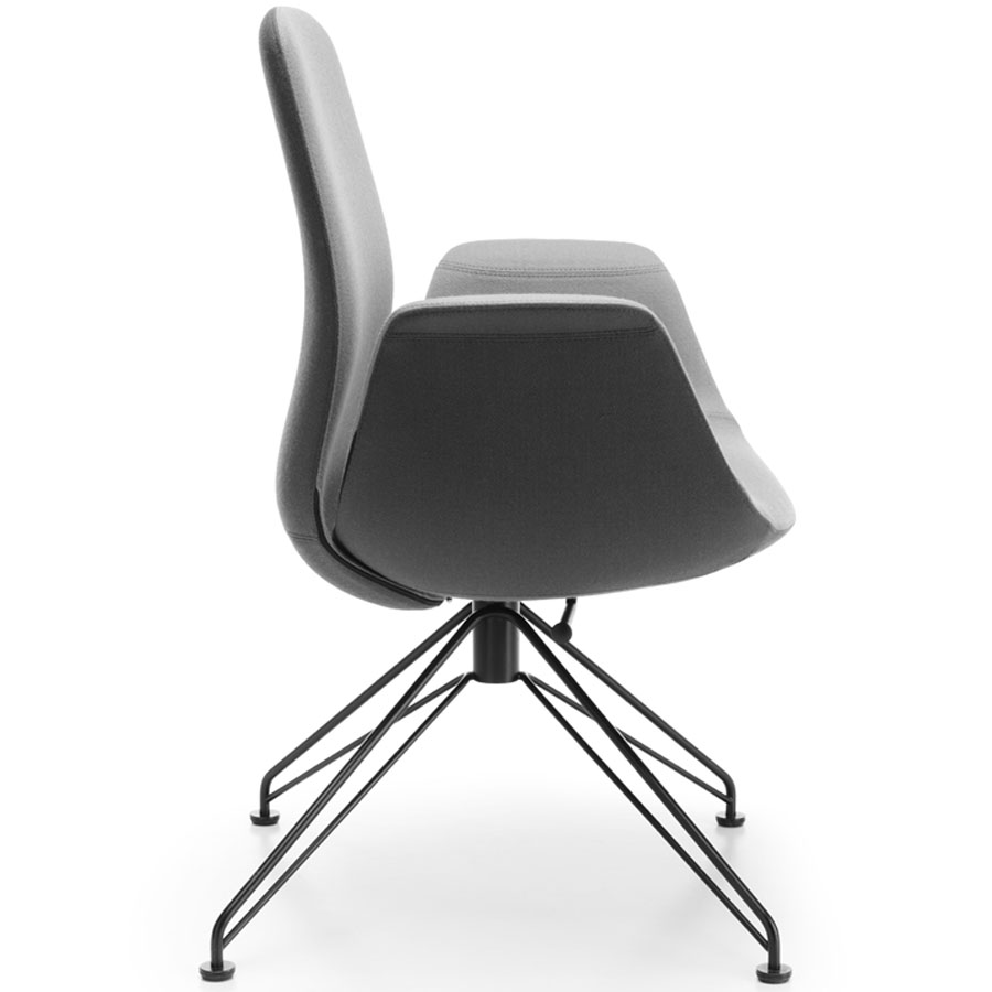 Profim ElliePro 20V3 Bezug grau zweifarbig - Spinnenfuß schwarz - Seite