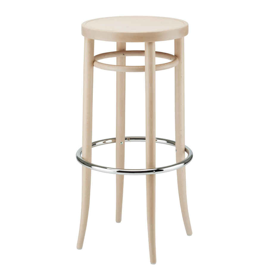 THONET 204 MH Barhocker | Muldensitz | Buche gebeizt aufgehellt