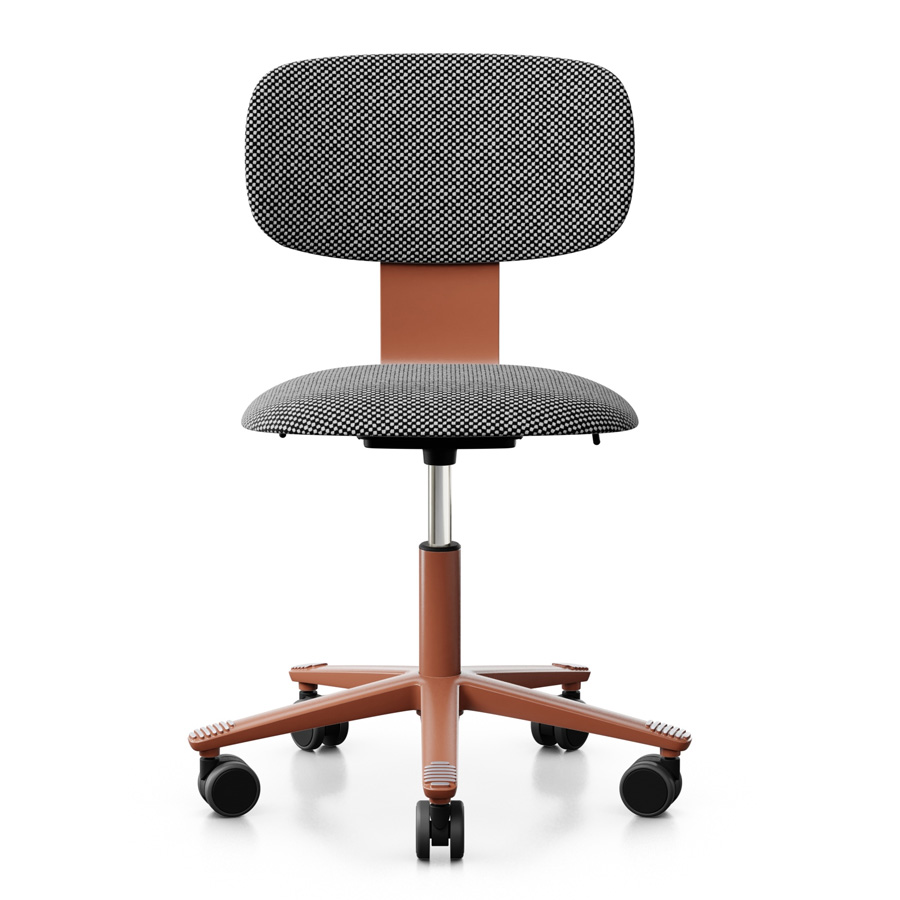 HAG Tion 2160 Bürostuhl Blush Rose - Sitz u. Rücken gepolstert Stoff Sisu 165 - Frontansicht