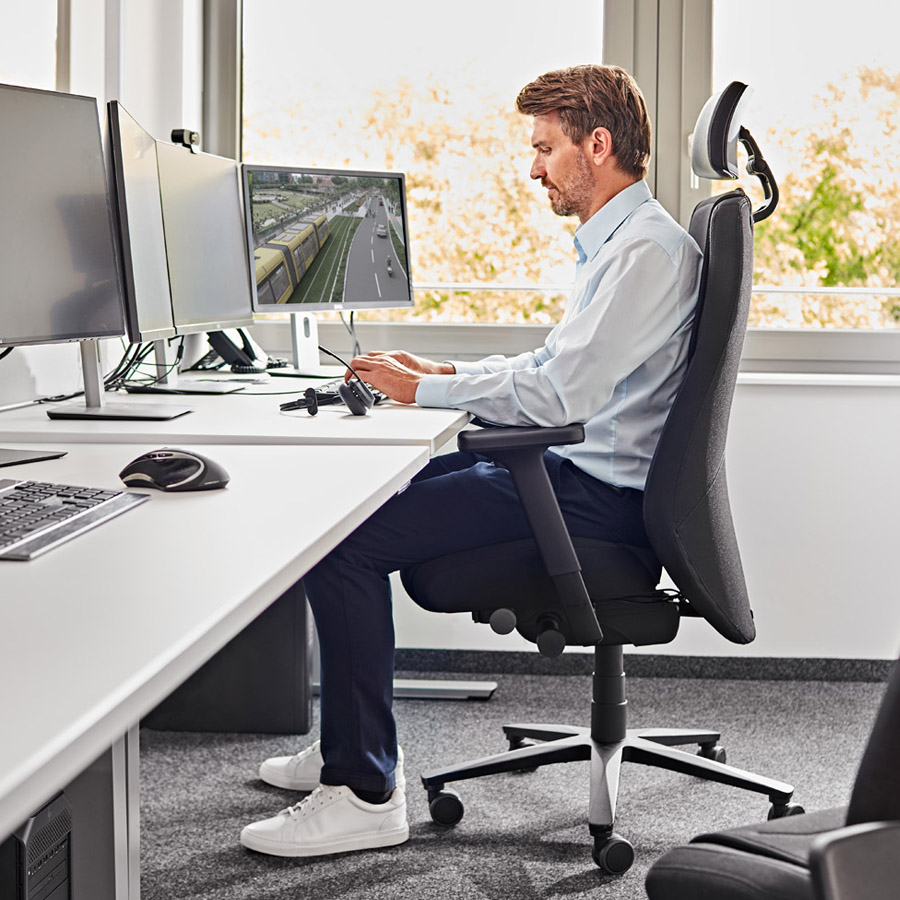 Interstuhl TWENTYFOUR - 24h Stuhl - mit Kopfstütze - Beispielbild