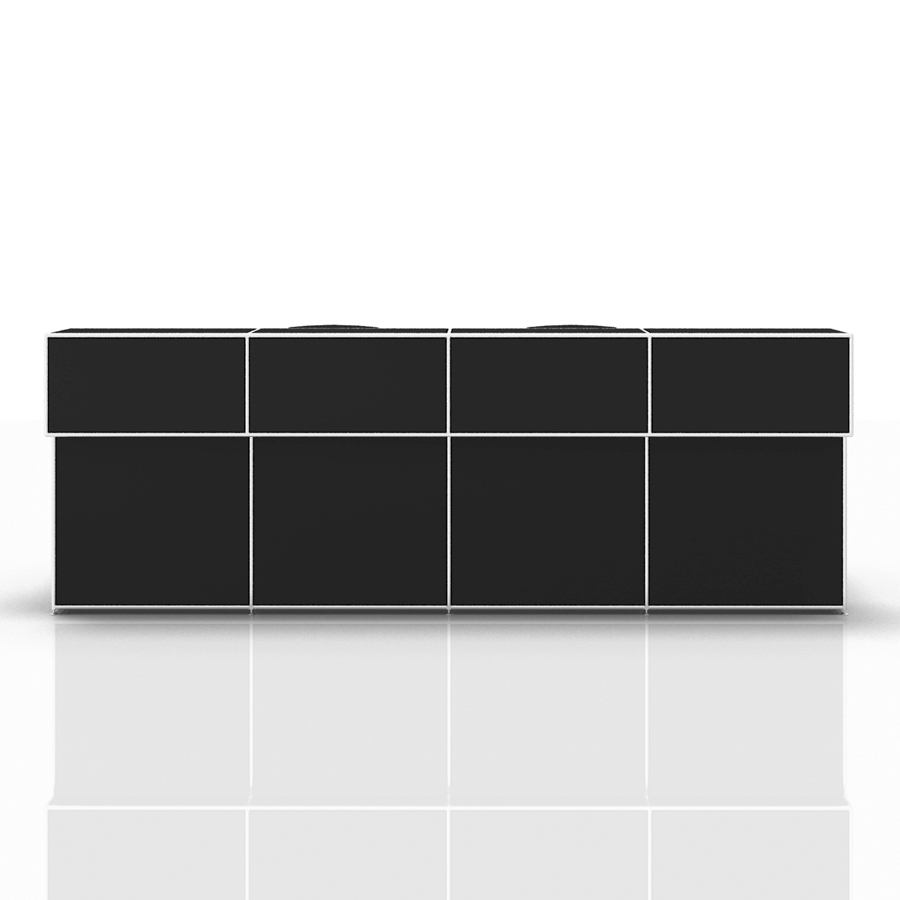 Bosse Modul Space Theke 10 schwarz von vorne