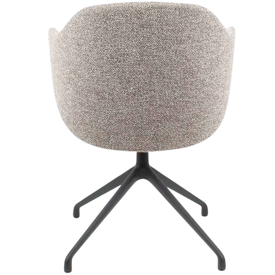 Kristalia Dua Drehgestell schwarz mit Armlehnen - Rückseite