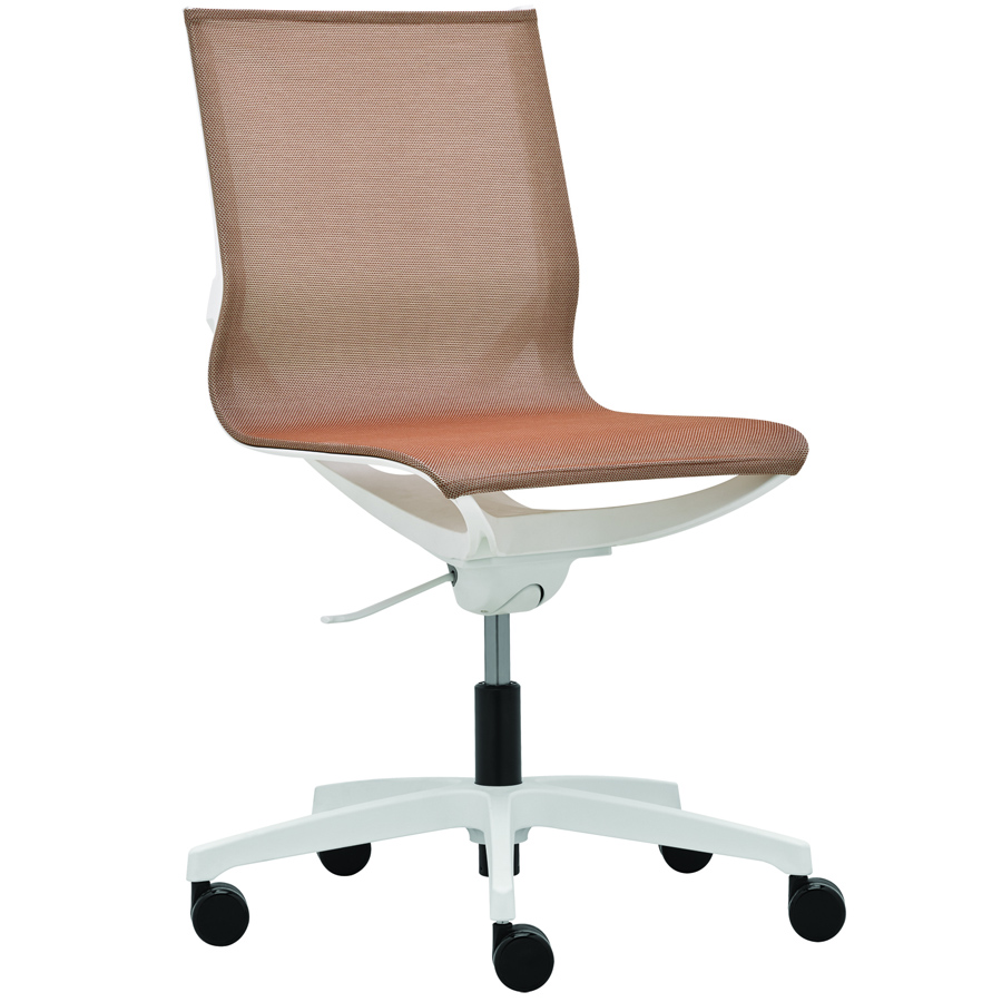 Rim Zero G Gestell weiß, ohne Armlehnen, Stoff 442, Fußkreuz weiß